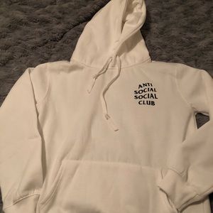 Anti Social Social Club white hoodie